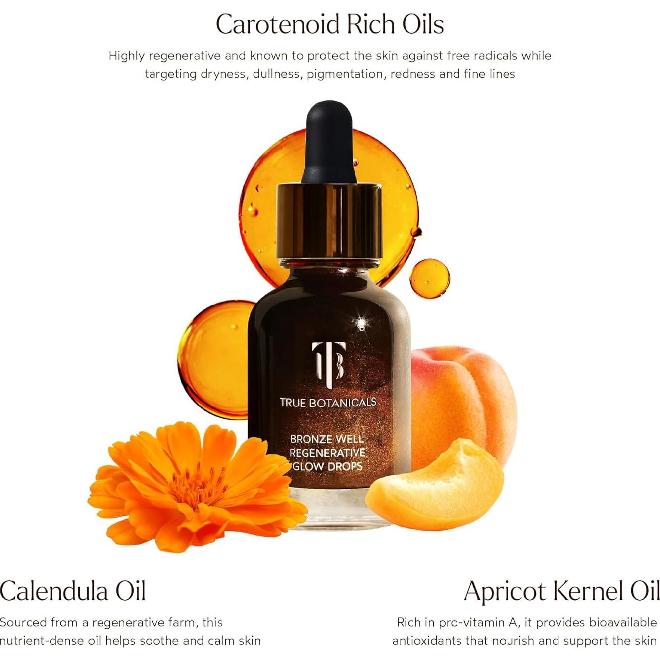 Gotas Bronceadoras Regenerativas True Botanicals 30 ml