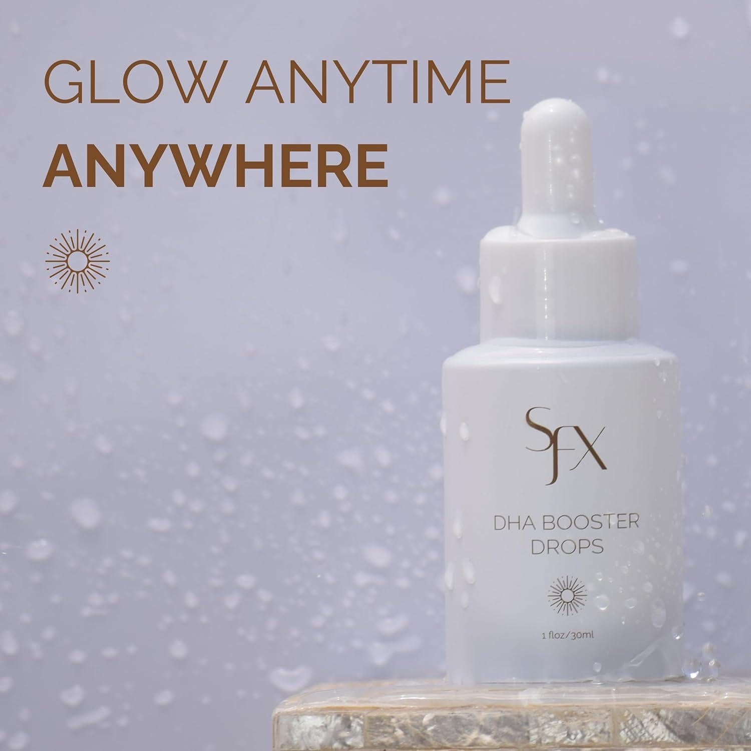 Gotas de bronceado DHA SunFX - 30ml - Fórmula profesional vegana