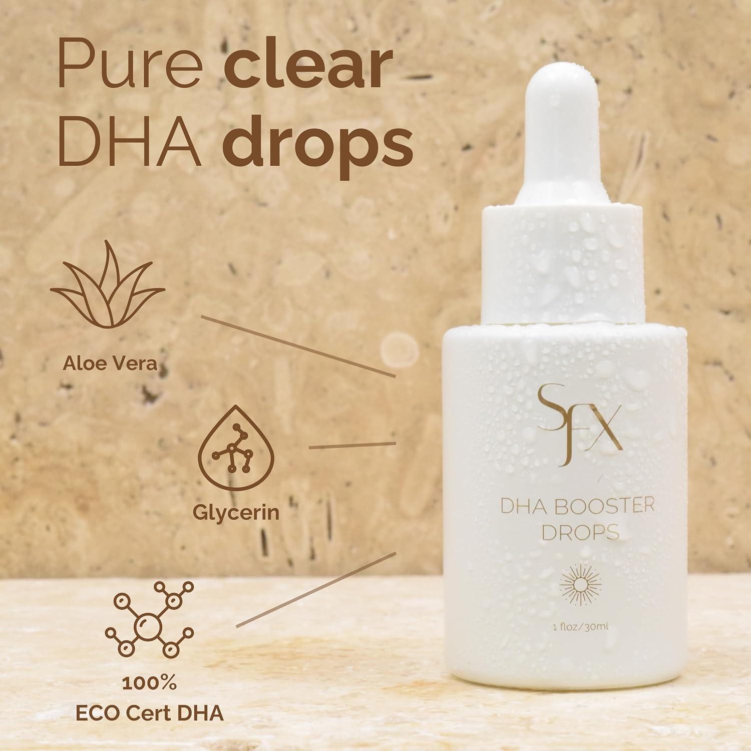 Gotas de bronceado DHA SunFX - 30ml - Fórmula profesional vegana