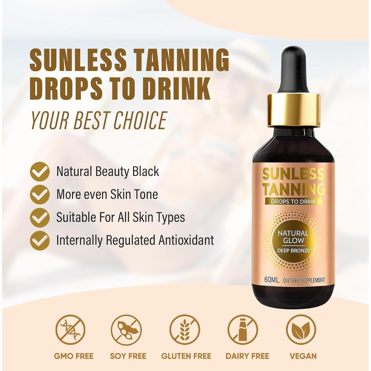 Gotas de bronceado sin sol MAXBOSS 60ml - Brillo natural