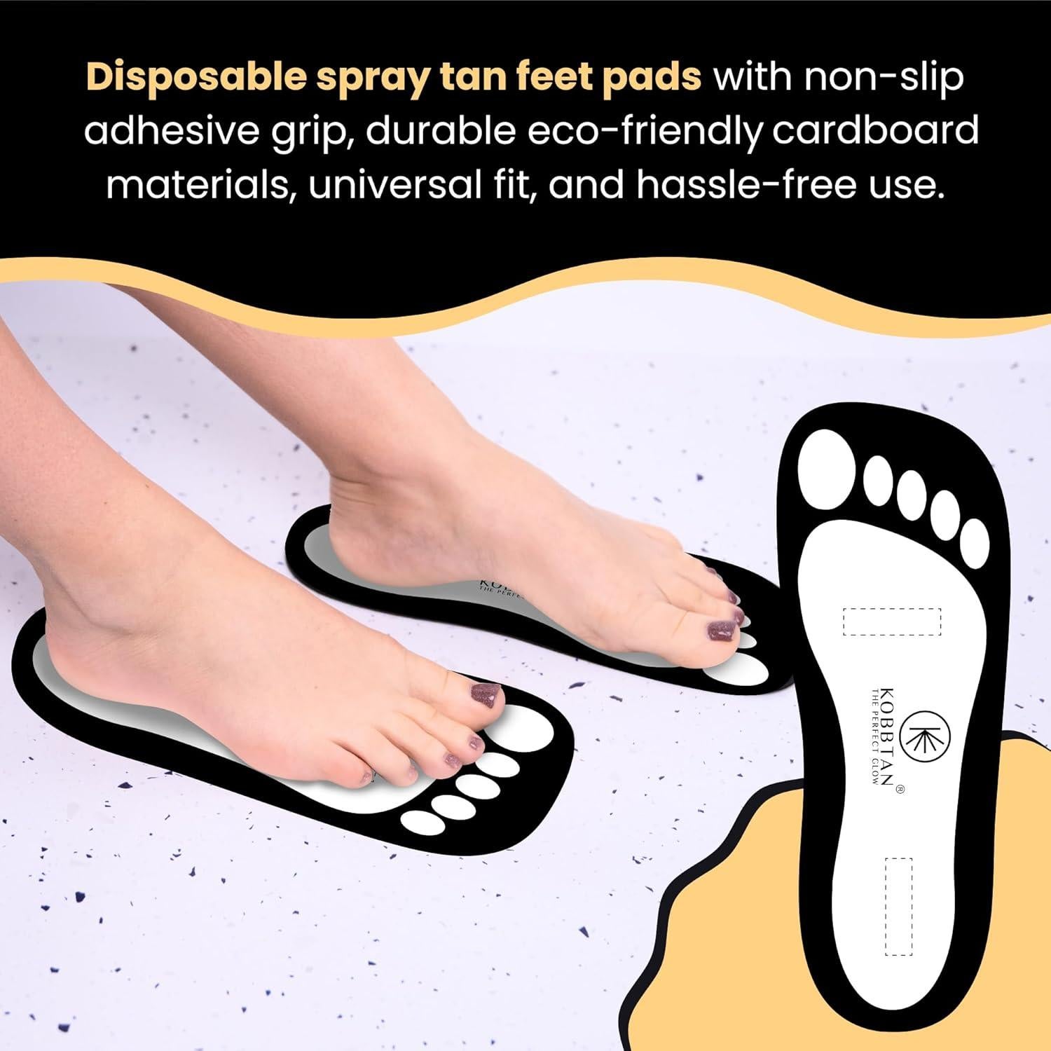 25 Pares Almohadillas Desechables para Pies KOBBTAN - Antideslizantes