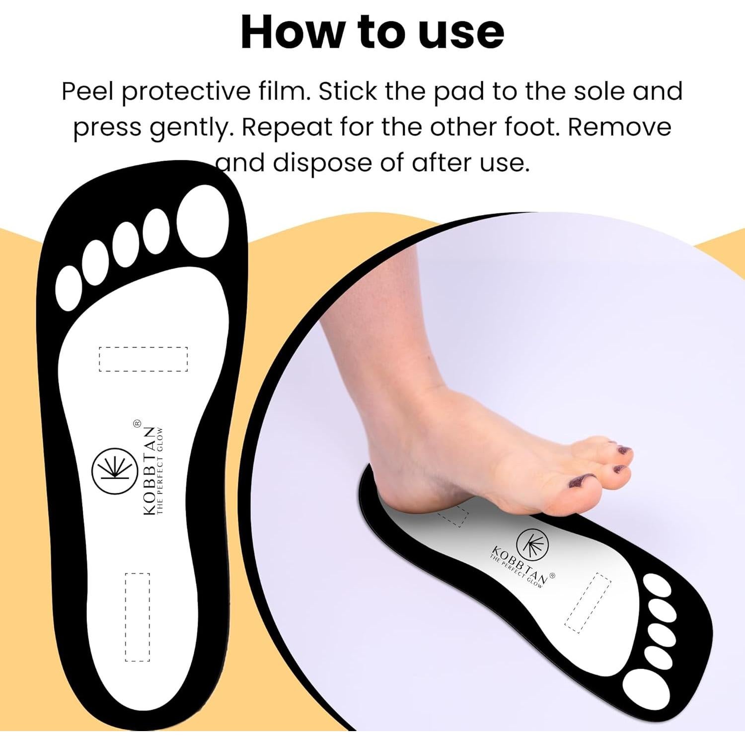 25 Pares Almohadillas Desechables para Pies KOBBTAN - Antideslizantes