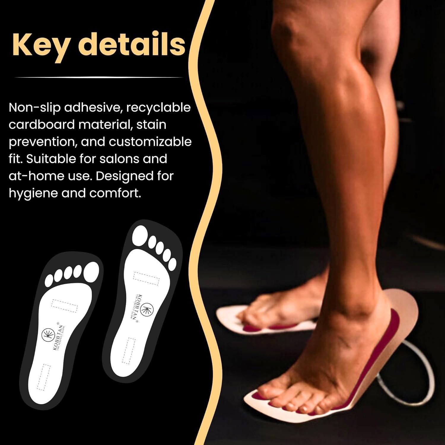 25 Pares Almohadillas Desechables para Pies KOBBTAN - Antideslizantes