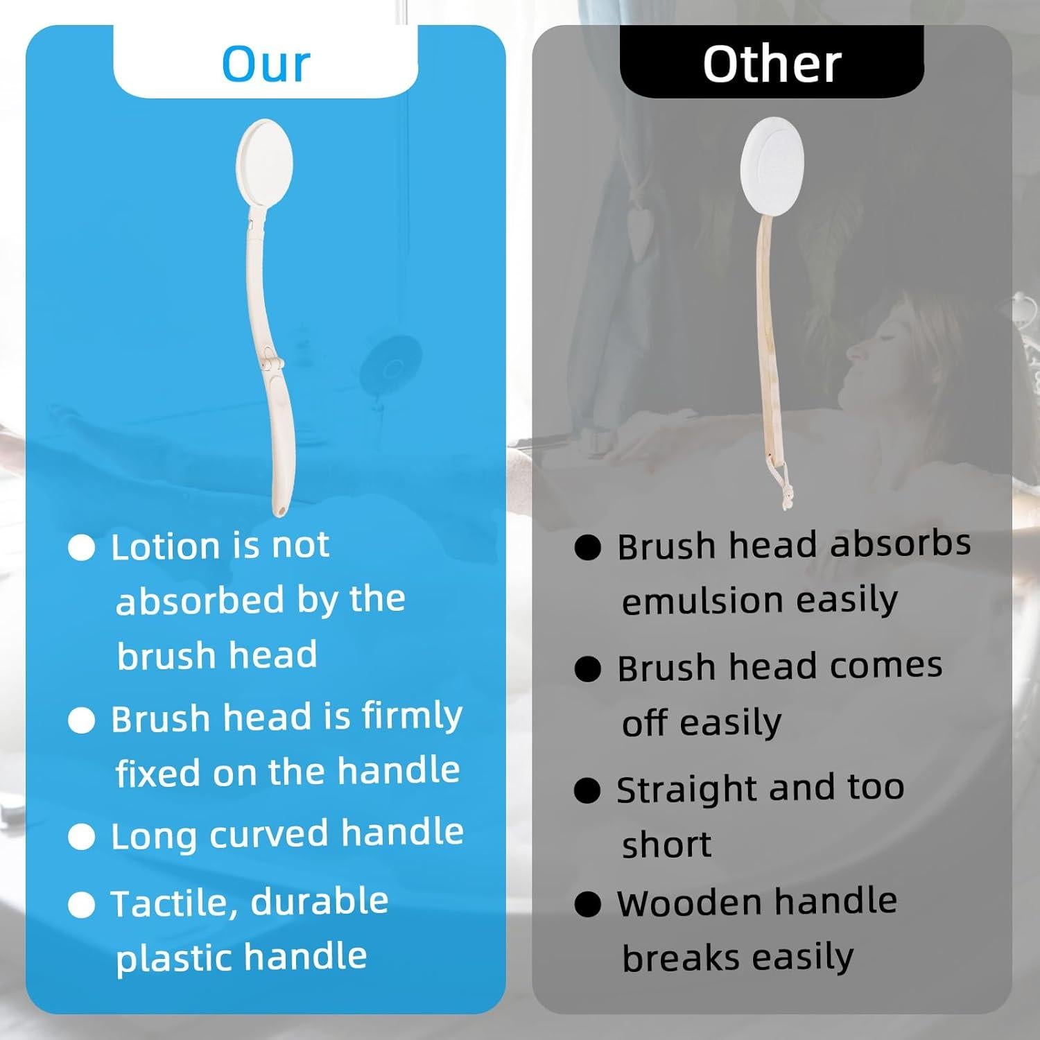 Aplicador de Loción Topfinder para Espalda y Piernas - 3 Cabezas