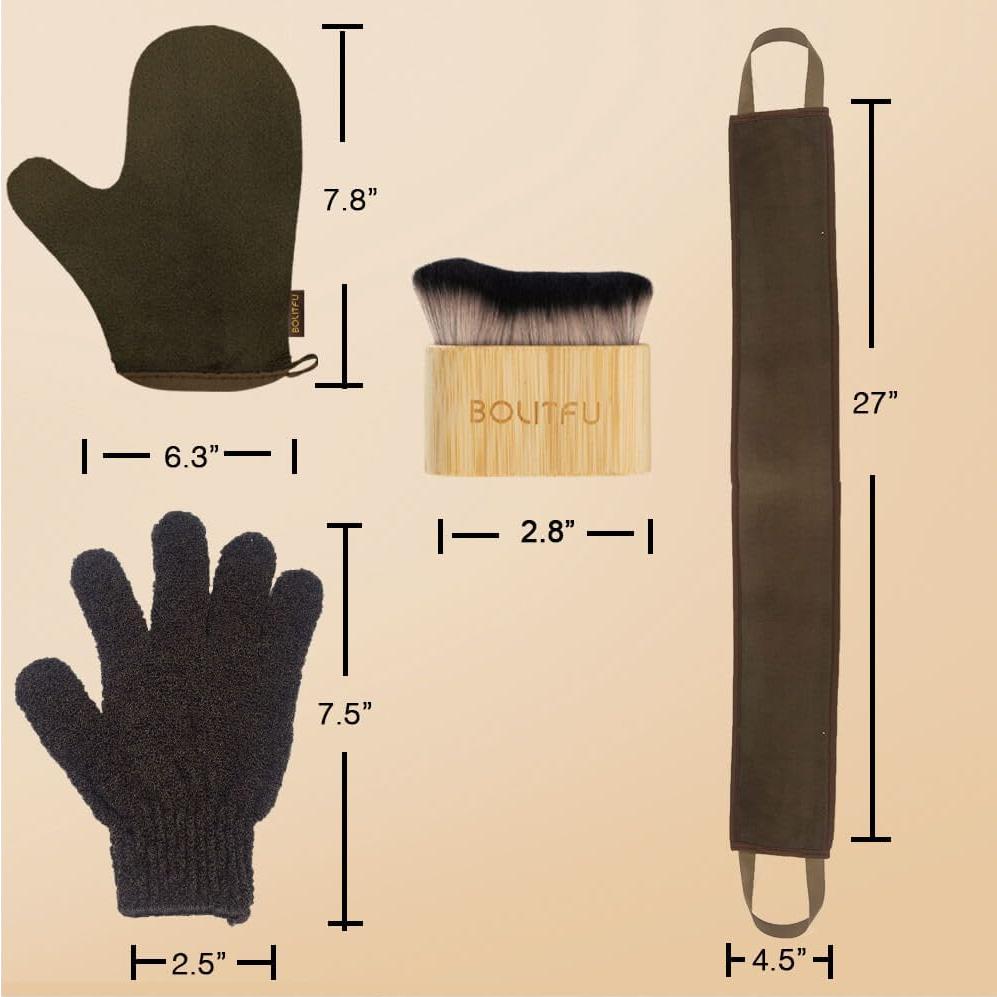 Kit de Aplicador de Autobronceador BOLITFU - 4 Piezas