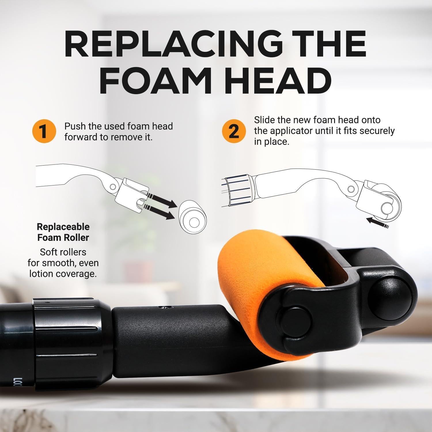 Aplicador de Loción EZPIK Curvado 58 cm para Espalda y Pies