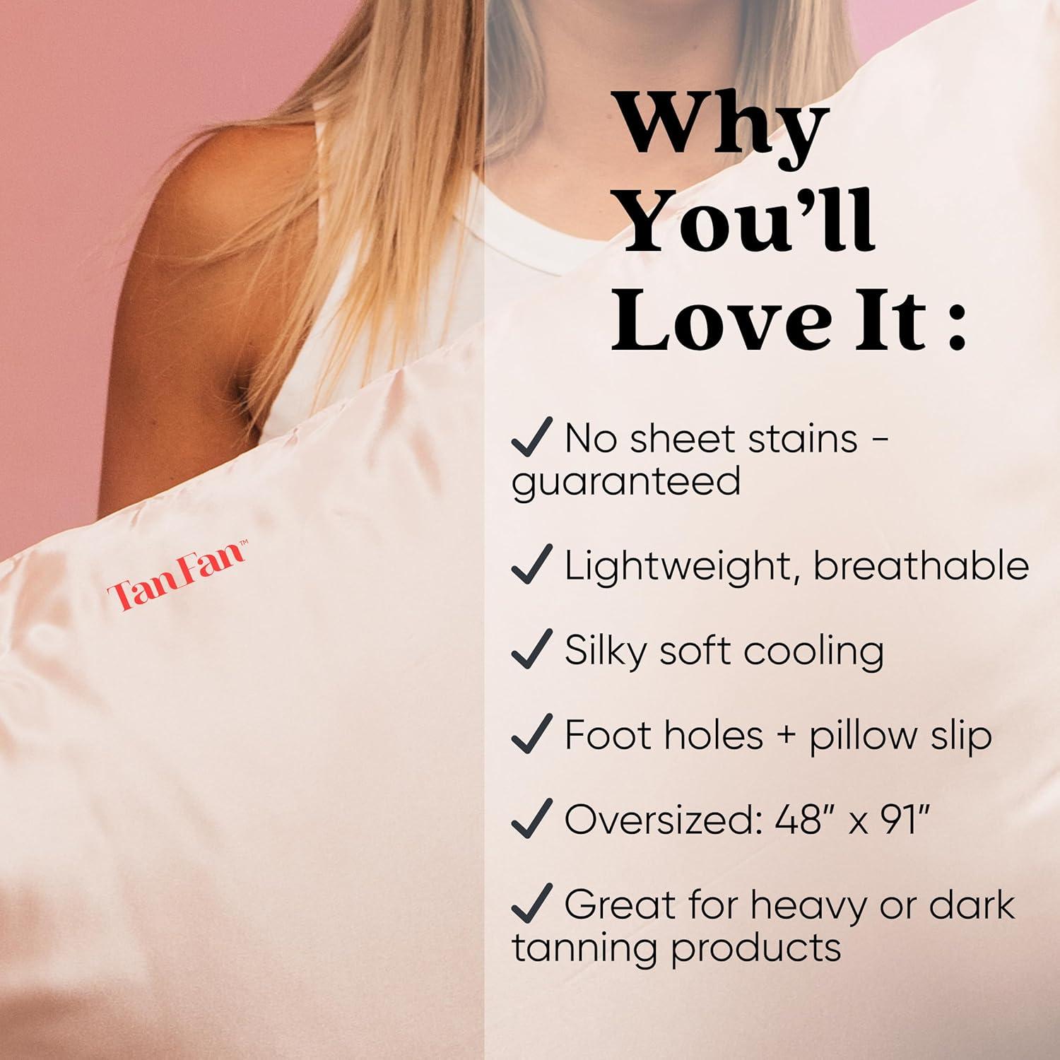 Sleep Sac Autobronceador Tan Fan - Seda 100% Oscuro 229.9x119.9cm