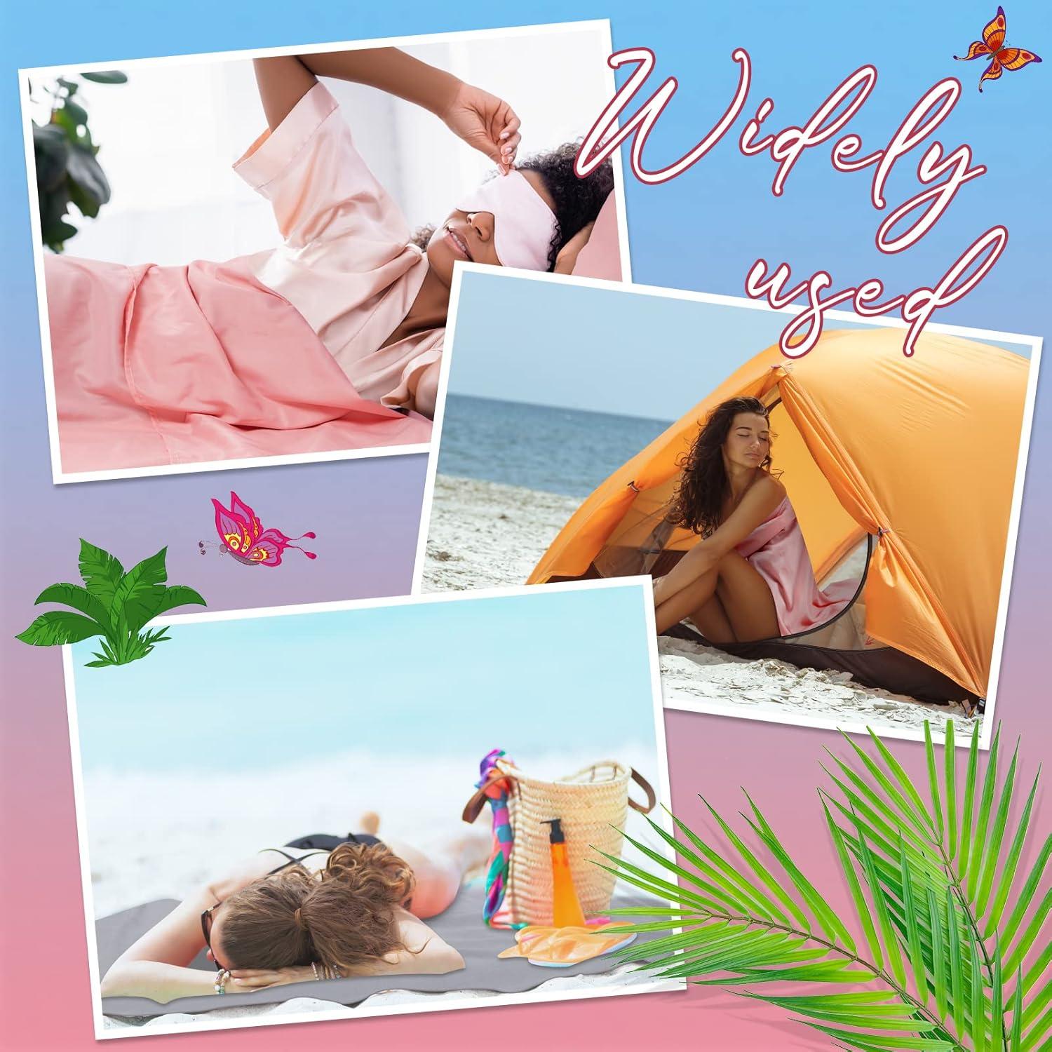 Funda de Dormir Irenare 2 Pcs Transpirable Rosa y Gris