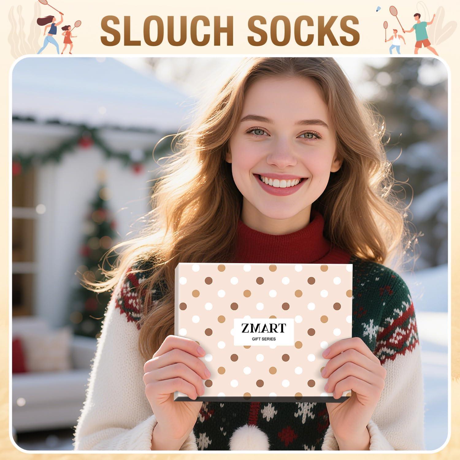 Calcetines Slouch para Mujeres - Estilo Retro 80s - Talla Única