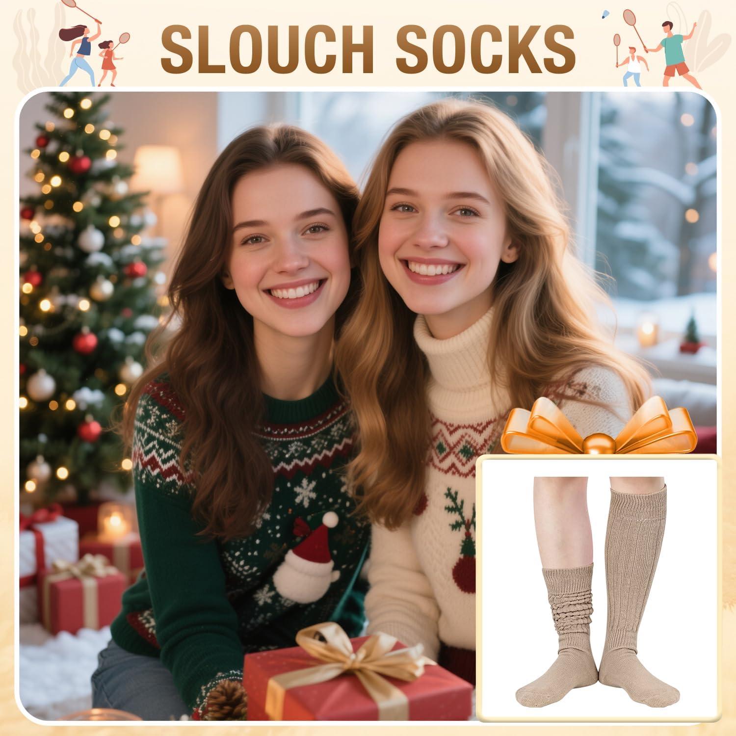 Calcetines Slouch para Mujeres - Estilo Retro 80s - Talla Única