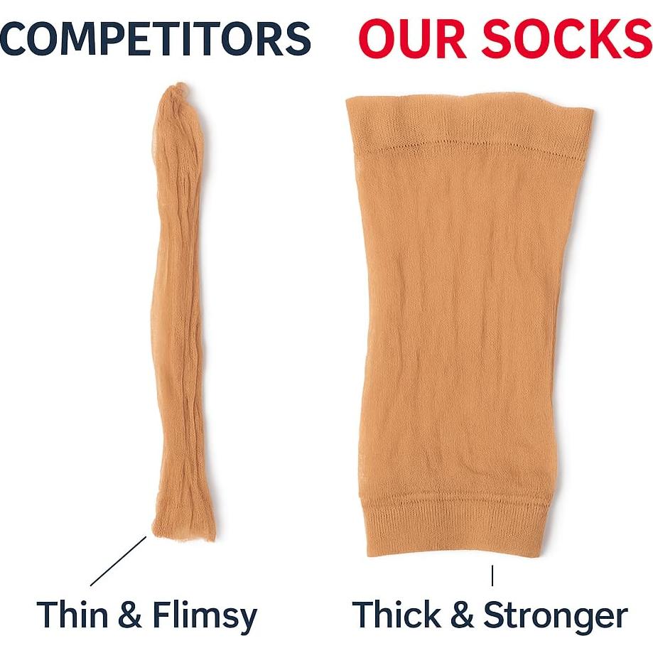 Calcetines Desechables de Cuero Hero - 72 Pares para Mujeres