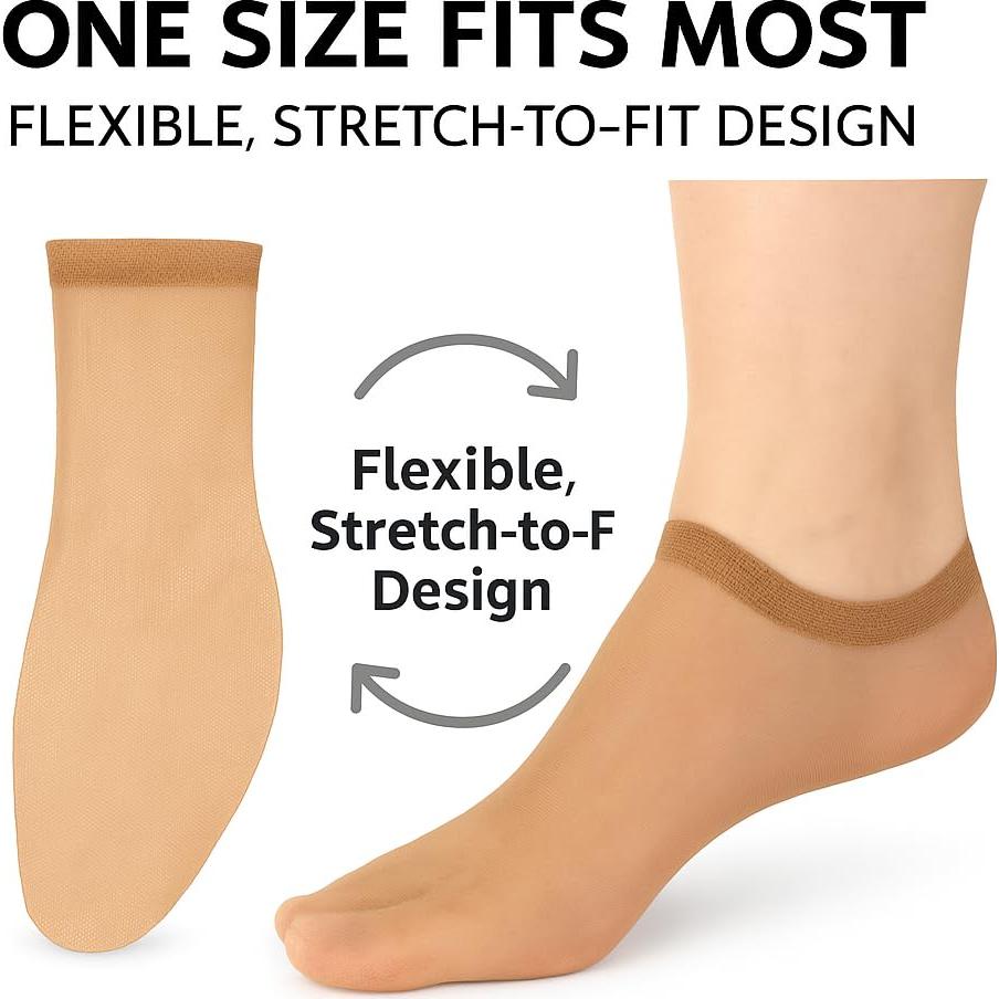 Calcetines Desechables de Cuero Hero - 72 Pares para Mujeres