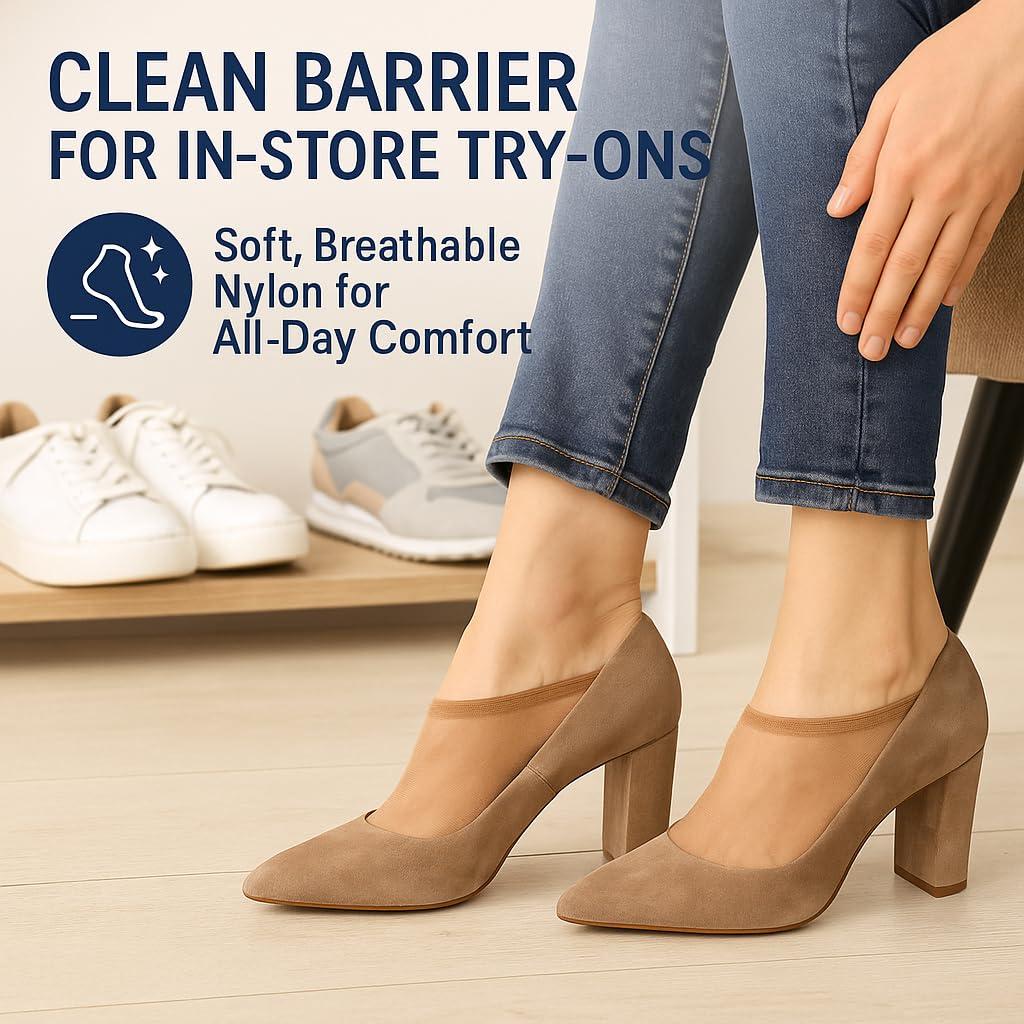 Calcetines Desechables de Cuero Hero - 72 Pares para Mujeres