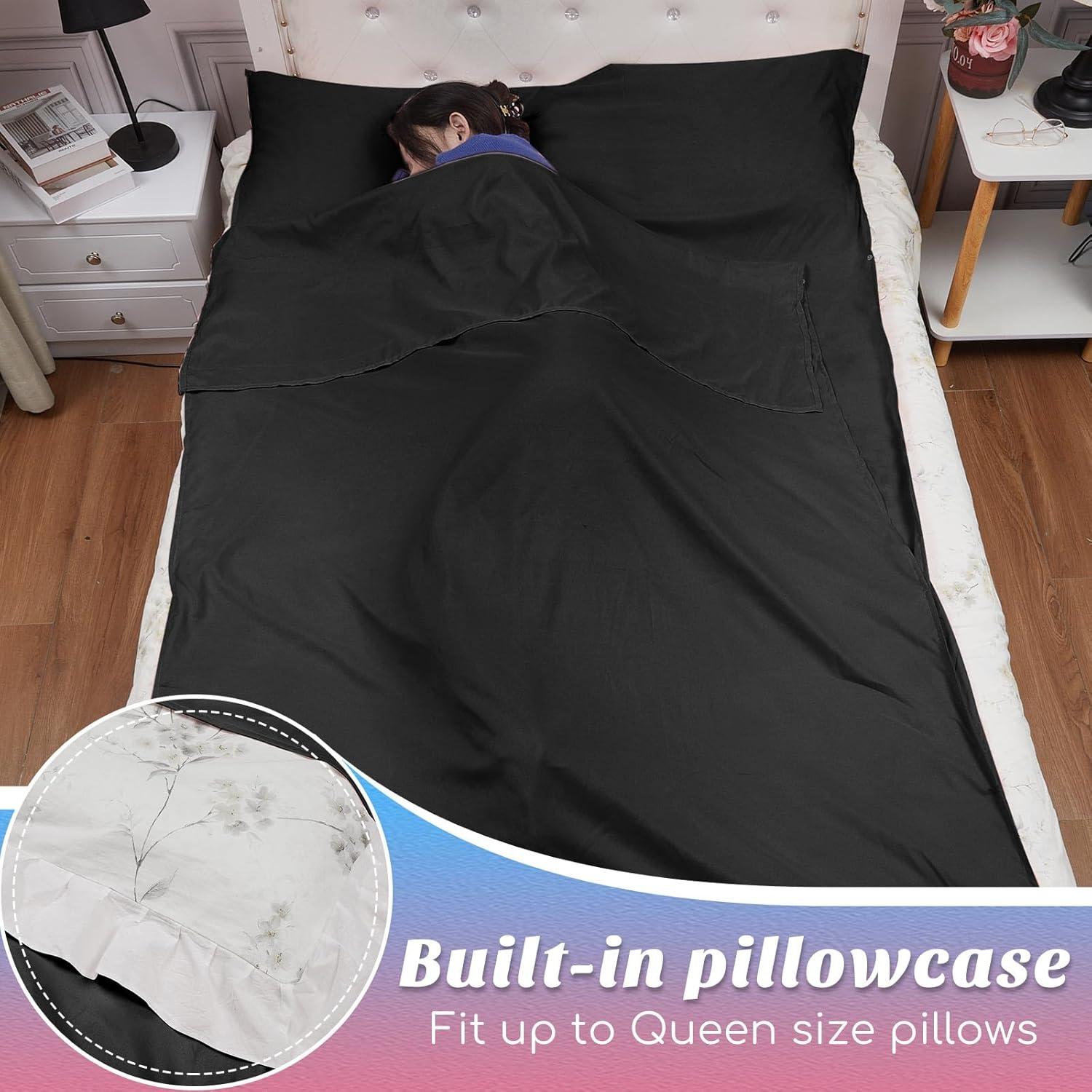 Saco de Sueño Autobronceador Irenare 200x115 cm Negro