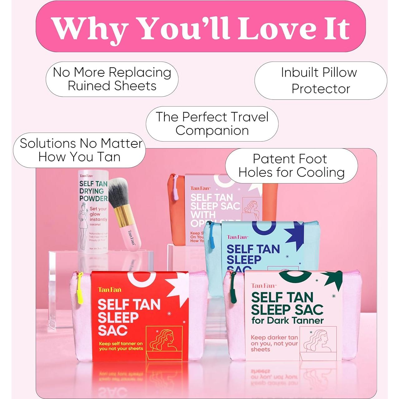 Saco de Sueño Tan Fan Bronceado Oscuro 229.9x119.8 cm