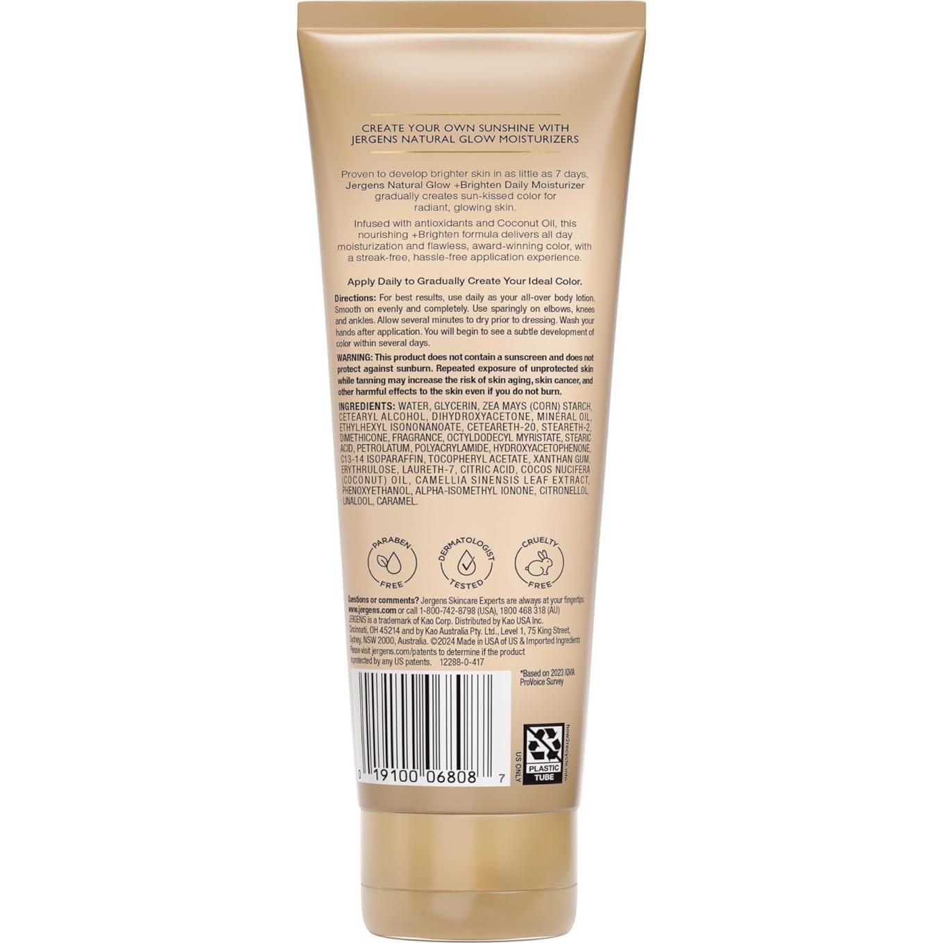 Loción Autobronceadora Jergens Natural Glow 2x211.65g