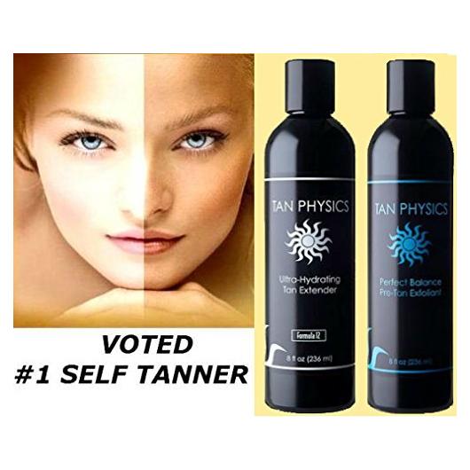 Combo Tan Physics: Extensor Bronceado Ultra-Hidratante y Exfoliante