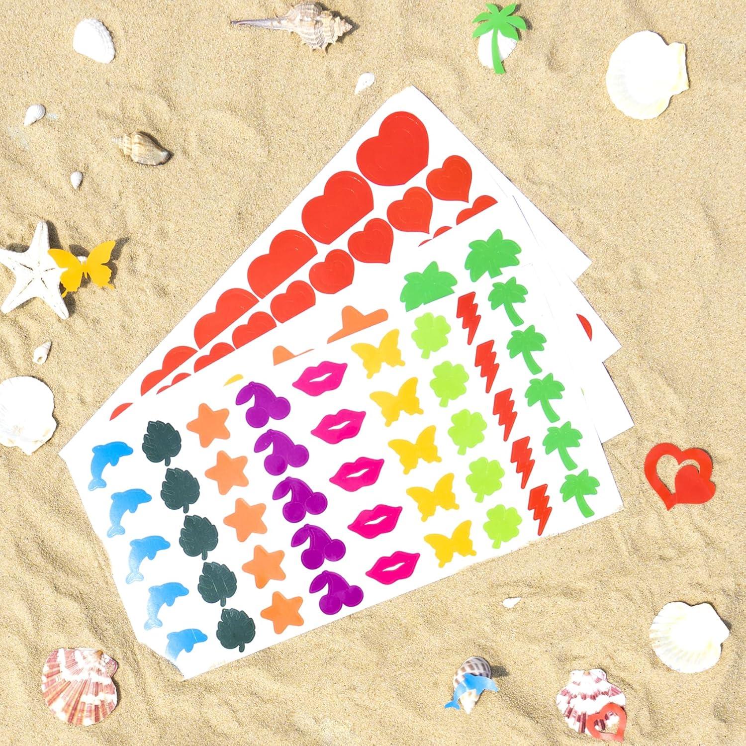 Pegatinas de bronceado VANALIA 714 piezas autoadhesivas