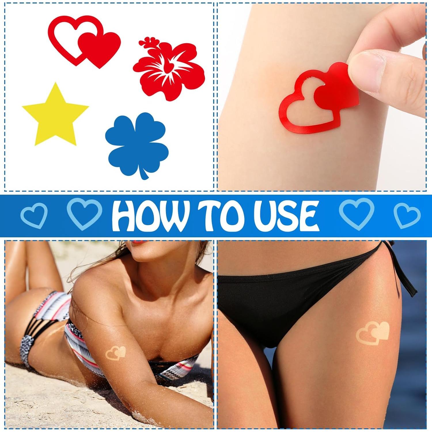 Calcomanías para Bronceado Leinuosen 600 Piezas Variadas