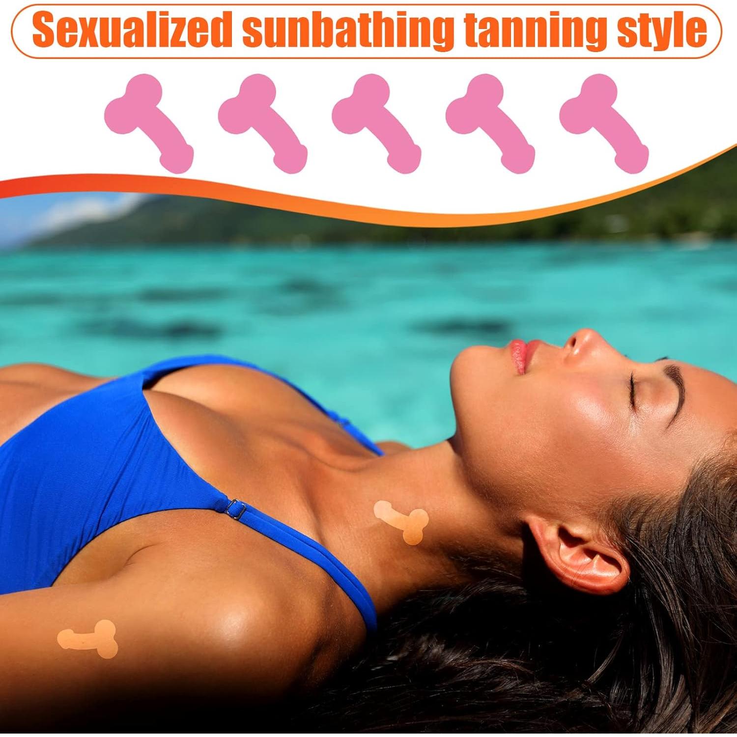 500 Calcomanías Divertidas para Bronceado Loopeer 3.75x2.5cm