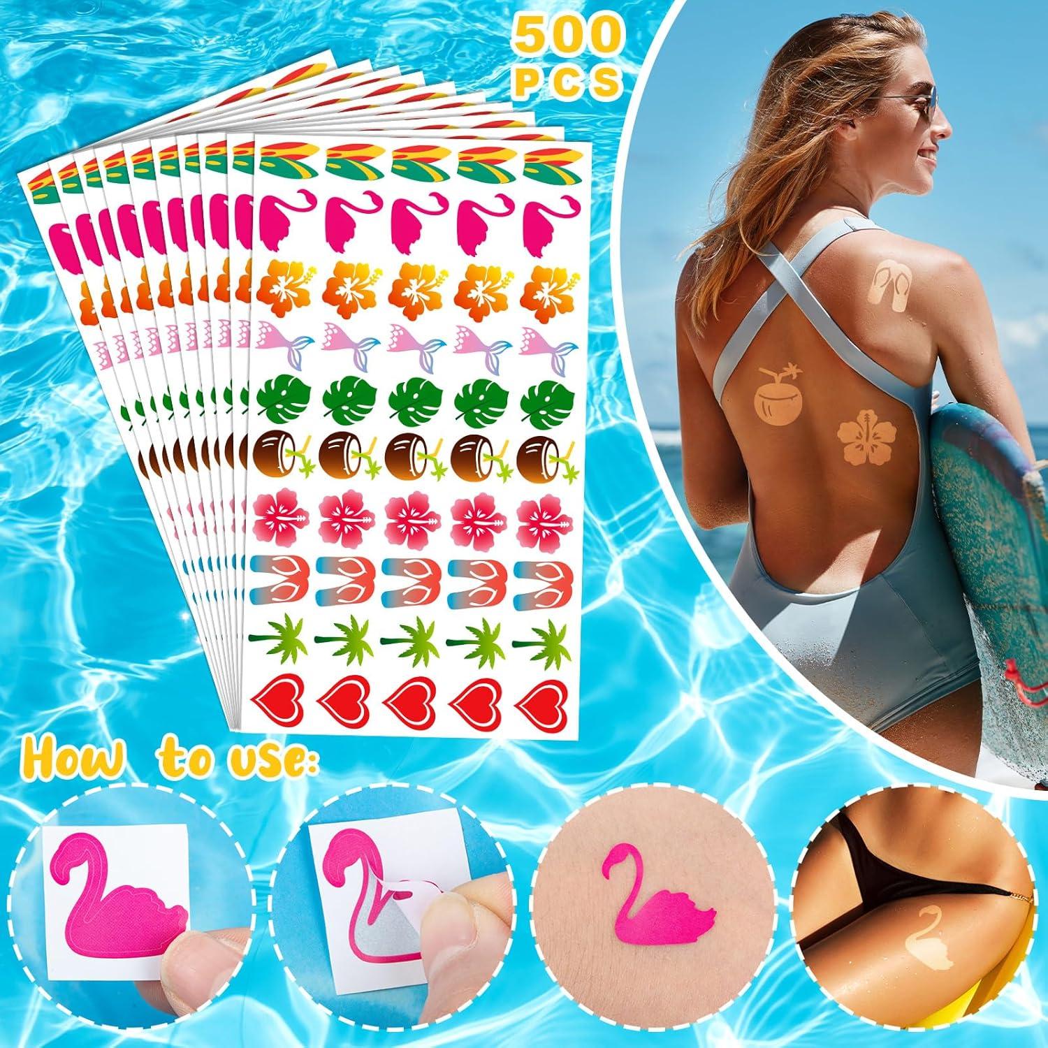 Pegatinas Bronceadoras Autoadhesivas WDAHDHP 500 Pcs Verano
