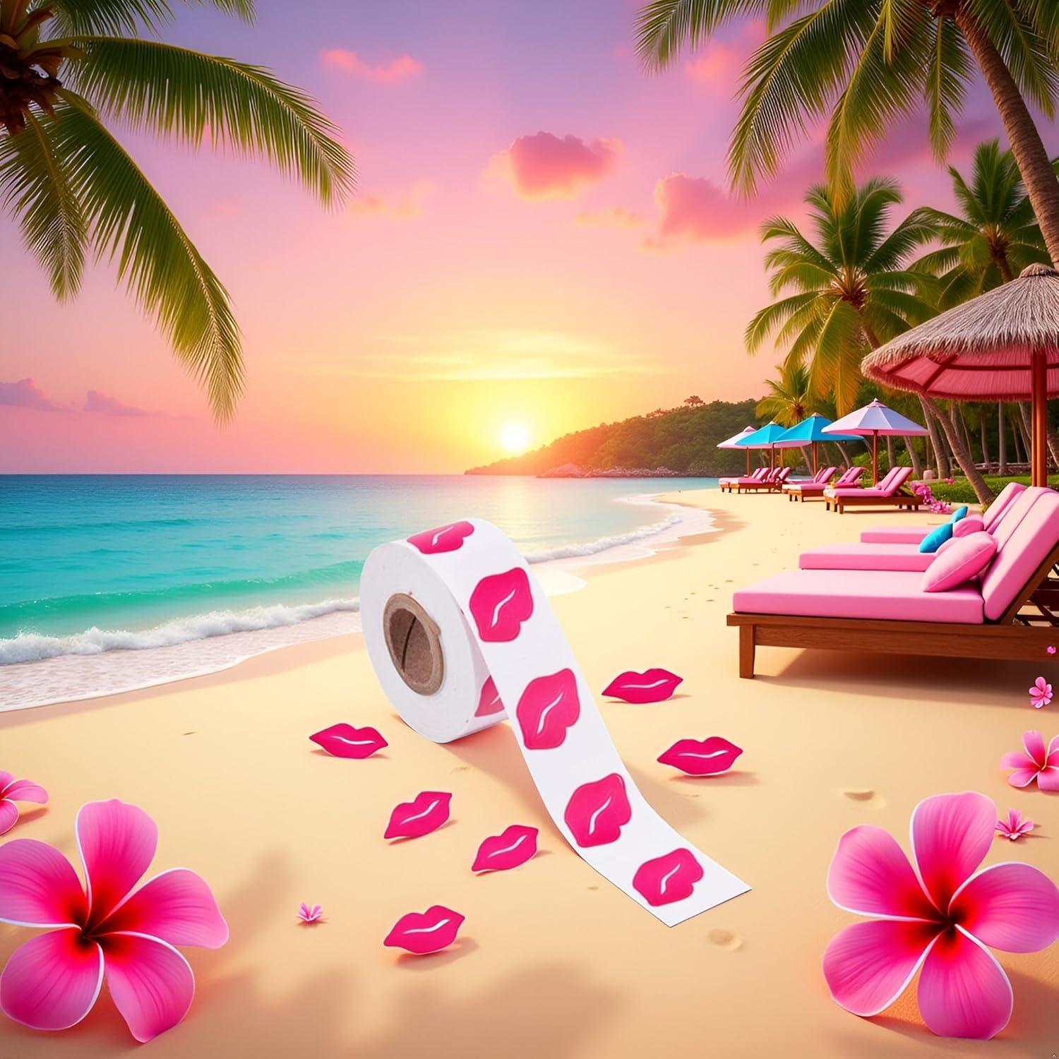 Calcomanías de Bronceado Rosa PurYupearl - 500 Piezas Removibles