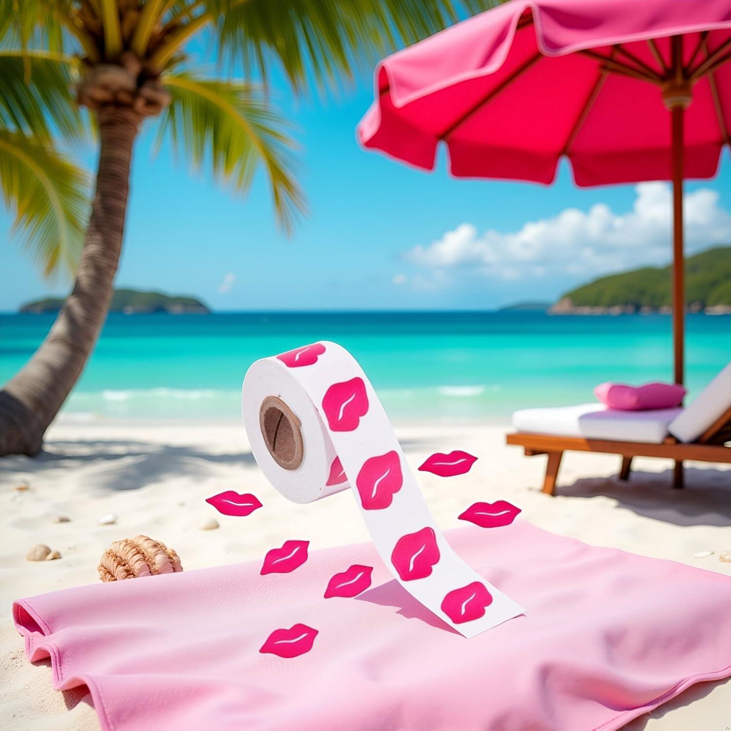 Calcomanías de Bronceado Rosa PurYupearl - 500 Piezas Removibles