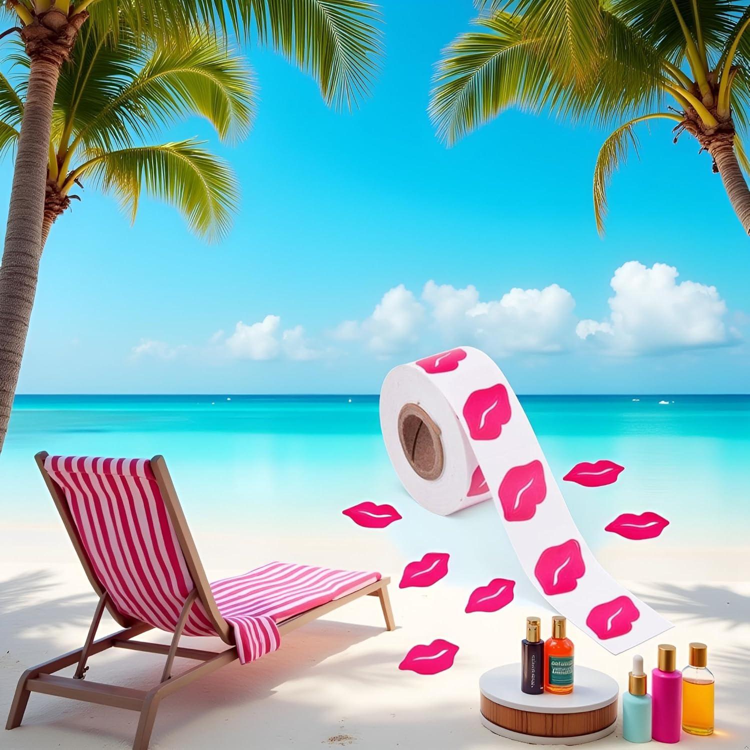 Calcomanías de Bronceado Rosa PurYupearl - 500 Piezas Removibles