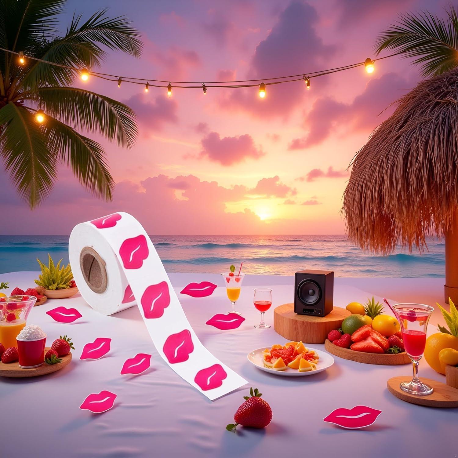 Calcomanías de Bronceado Rosa PurYupearl - 500 Piezas Removibles