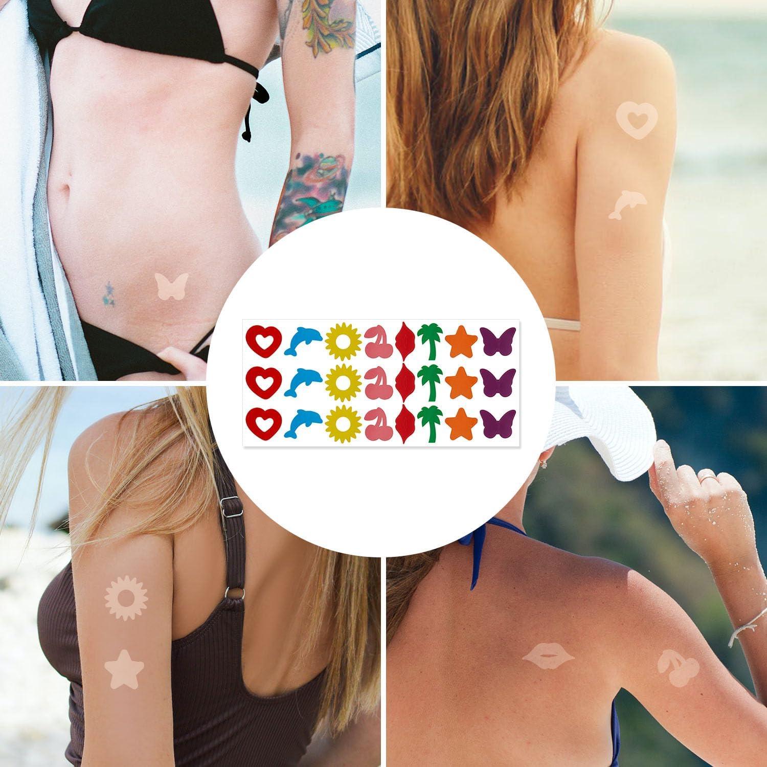 360 Calcomanías para Bronceado al Sol XIHIRCD 15 Hojas Multicolor