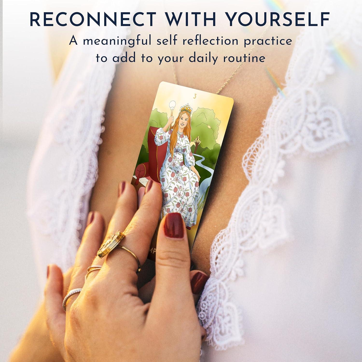 Baraja de Tarot Moderna RYVE Sin Borde con Guía 79 Cartas