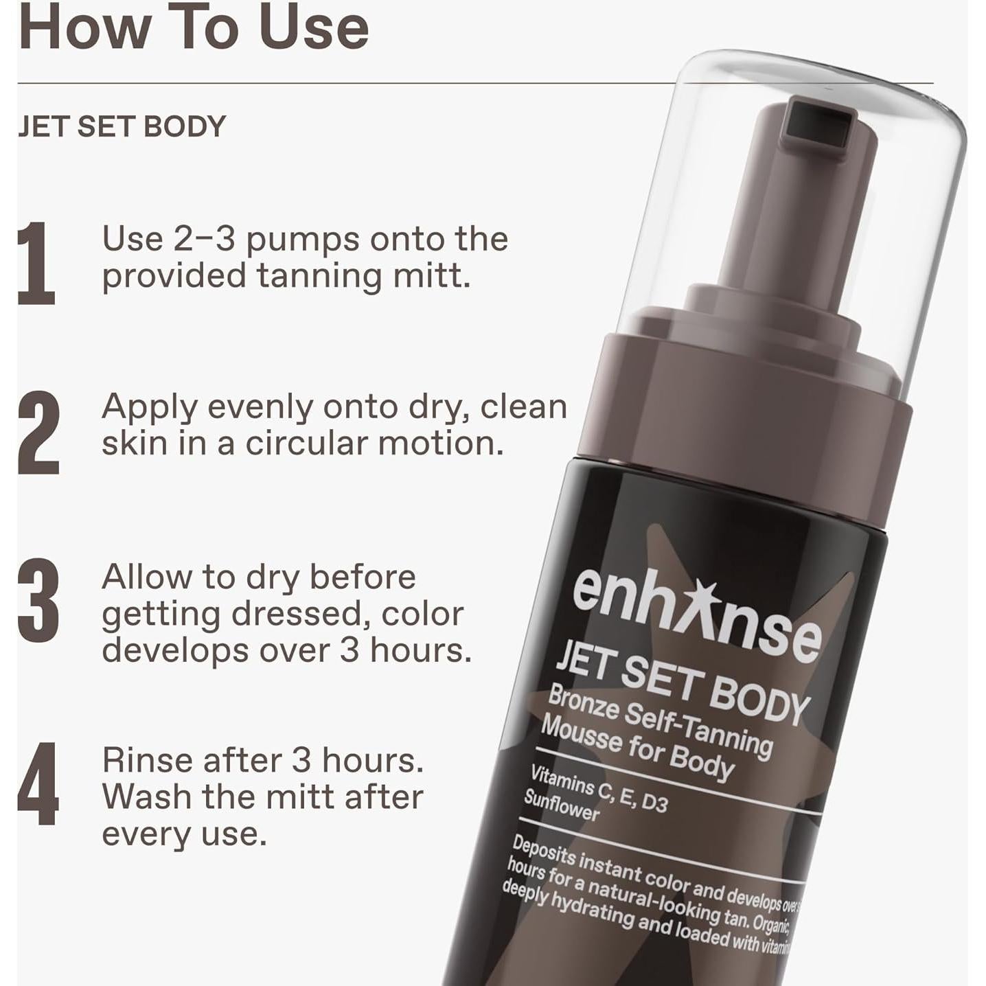 Jet Set Body Express Mousse Autobronceador 148 ml para Hombres