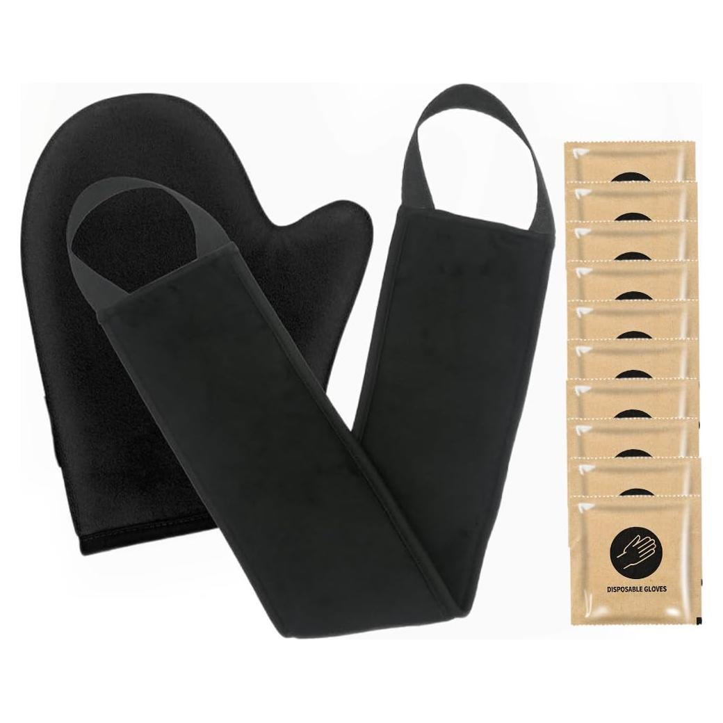 Kit de Guantes Autobronceadores DTTEOME 2 en 1 Negro