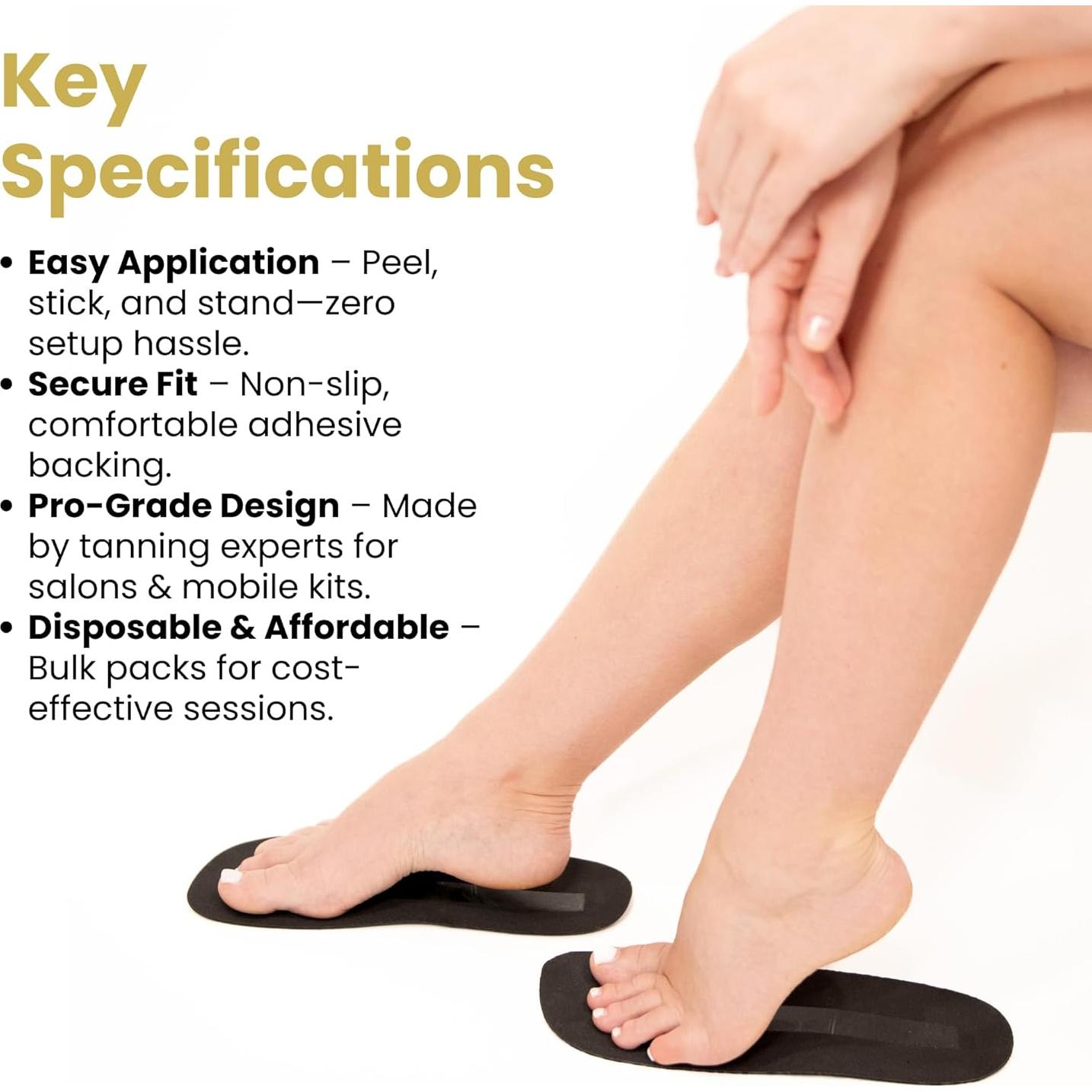 60 Pares Almohadillas Desechables para Bronceado en Spray - STICKONFEET