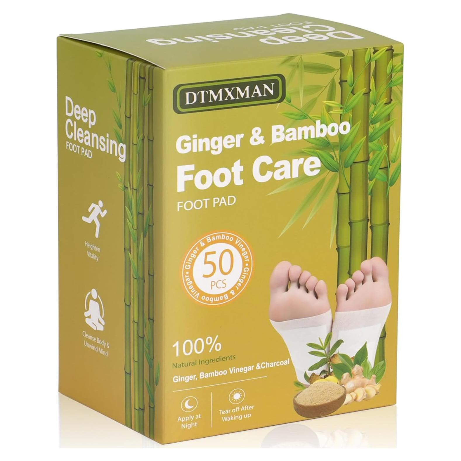 50 Parches de Jengibre para Pies DtMxMan - Relajación y Sueño
