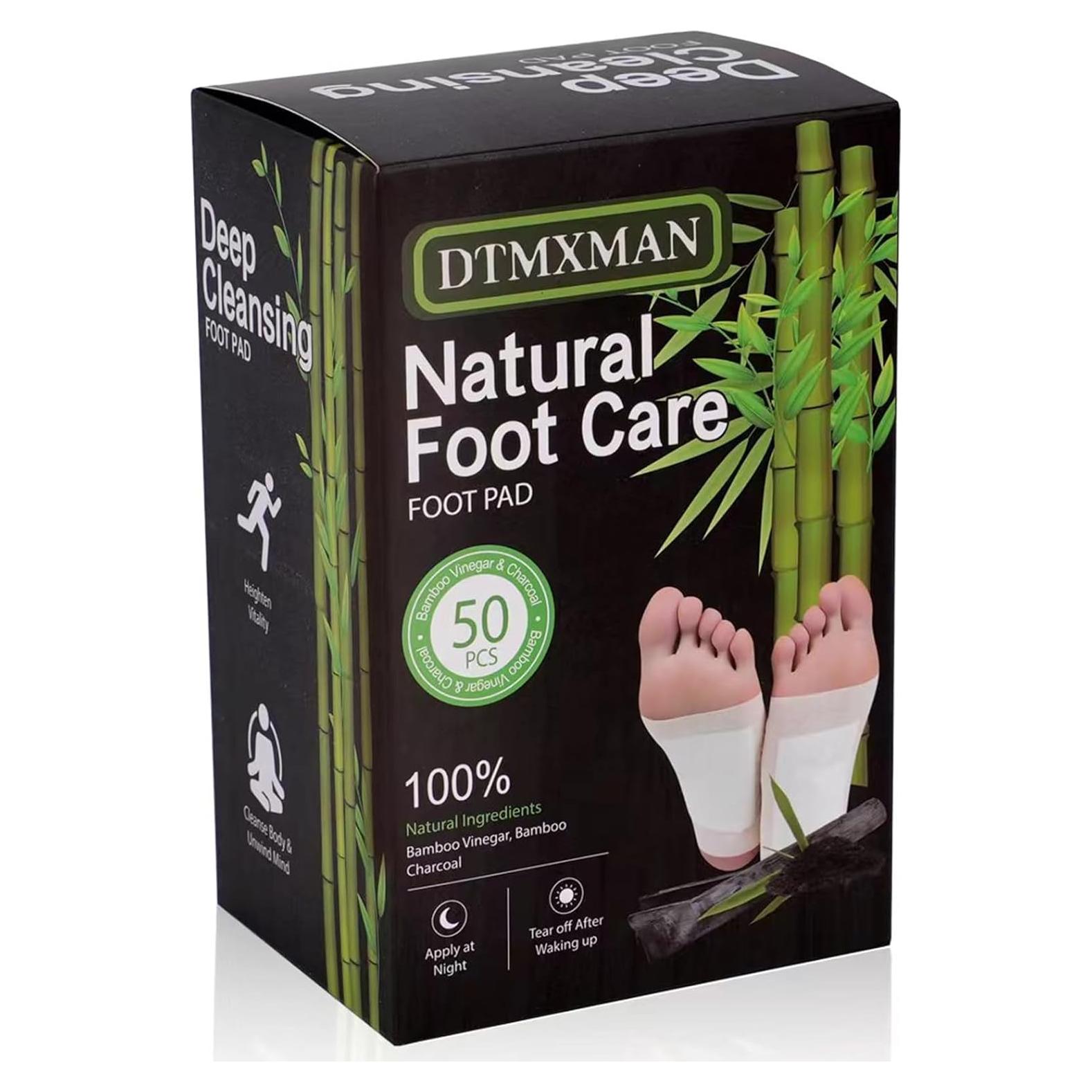 Parches para Pies de Bambú y Jengibre DtMxMan - 50 Piezas