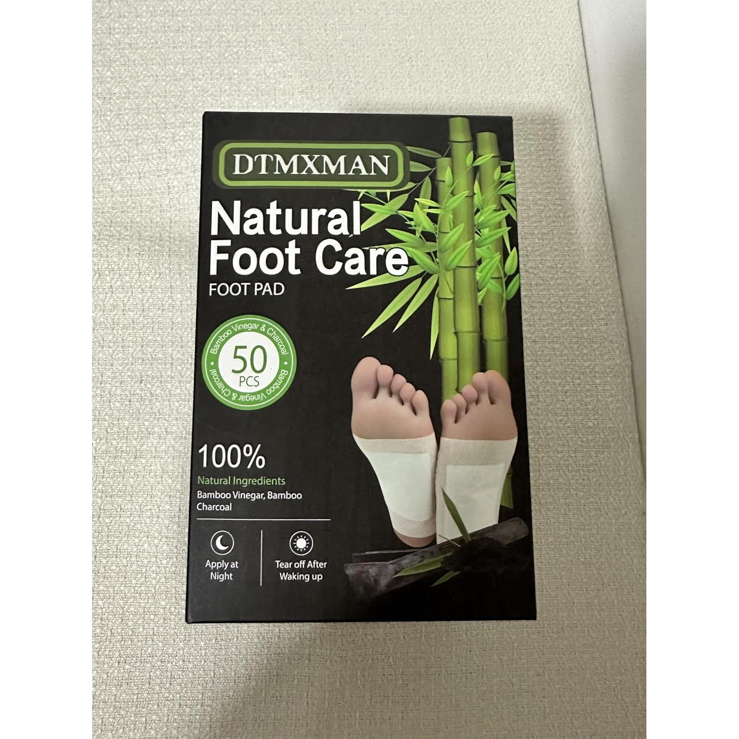 Parches para Pies de Bambú y Jengibre DtMxMan - 50 Piezas