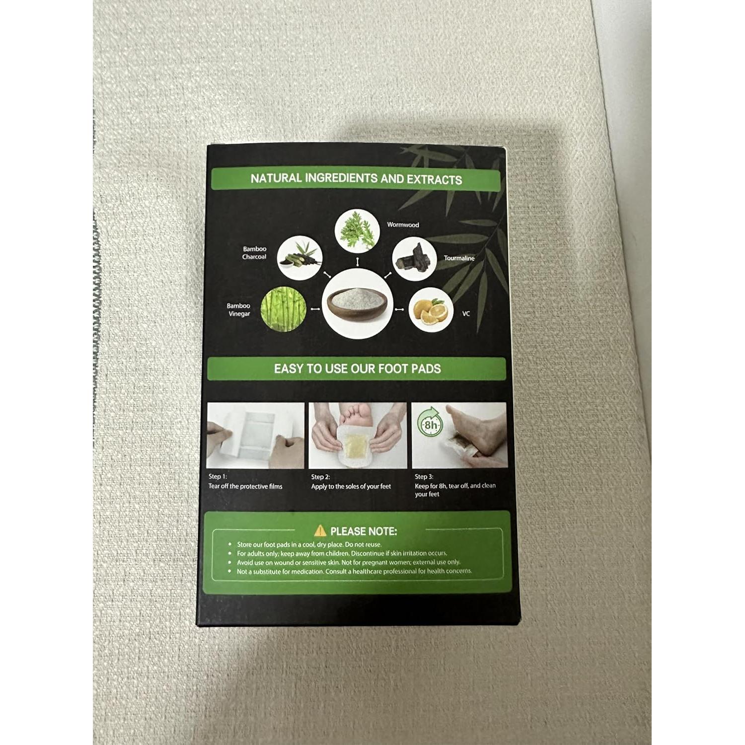 Parches para Pies de Bambú y Jengibre DtMxMan - 50 Piezas