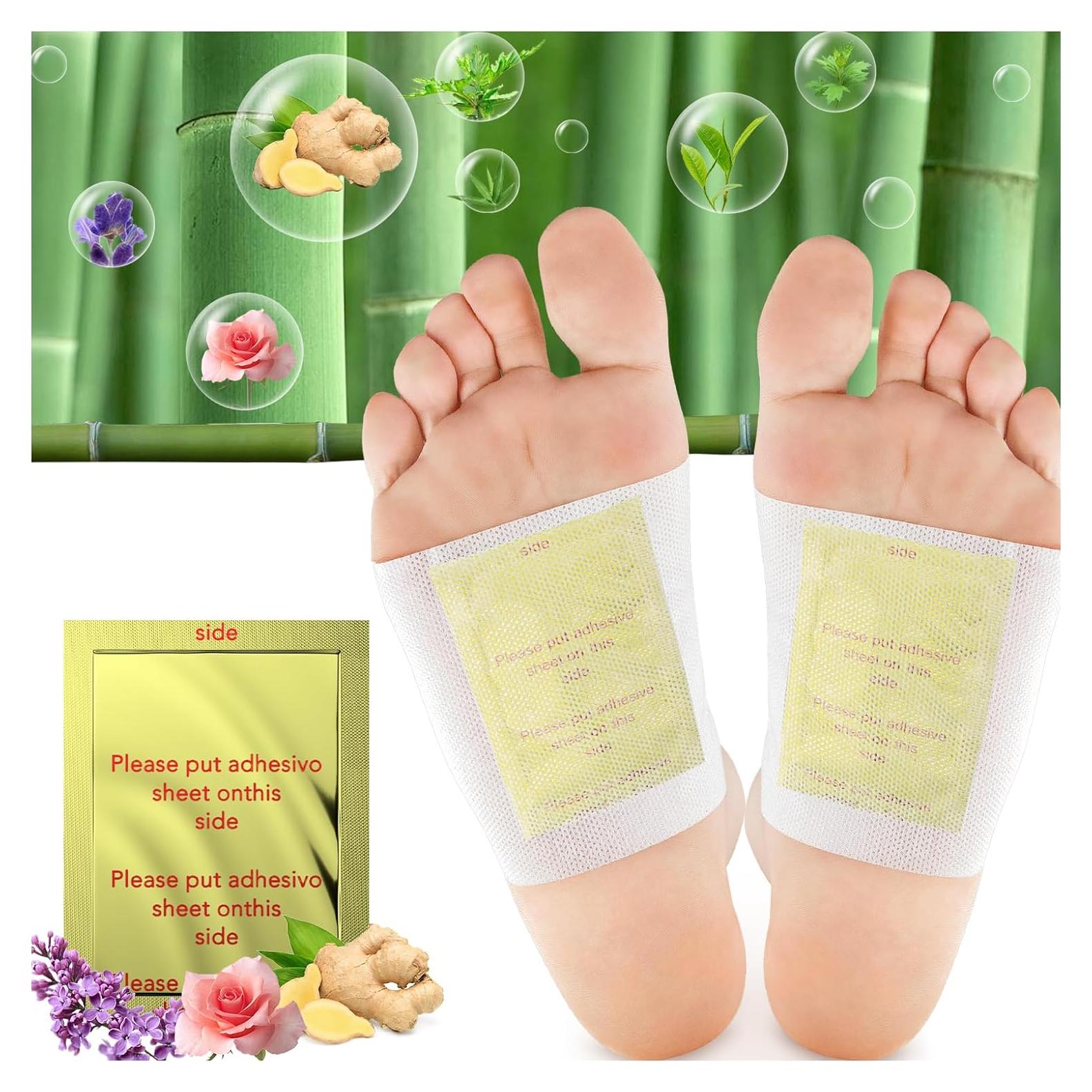 Parches para pies Maguja 100 Pcs con Jengibre y Vinagre de Bambú