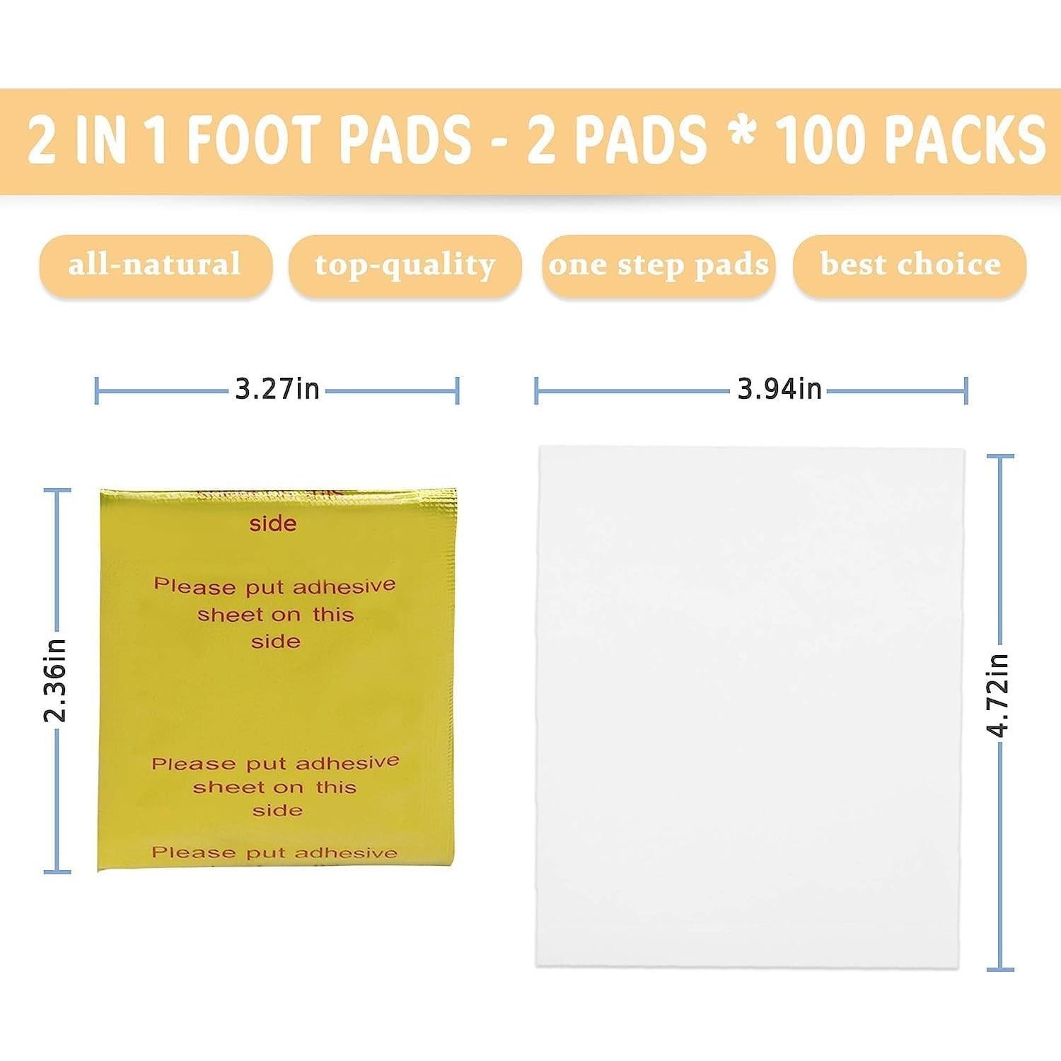 Parches para pies Maguja 100 Pcs con Jengibre y Vinagre de Bambú