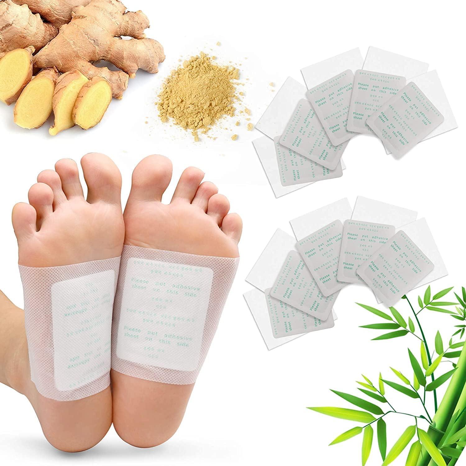 Parches para los Pies Maguja - 100 Piezas de Jengibre y Vinagre de Bambú