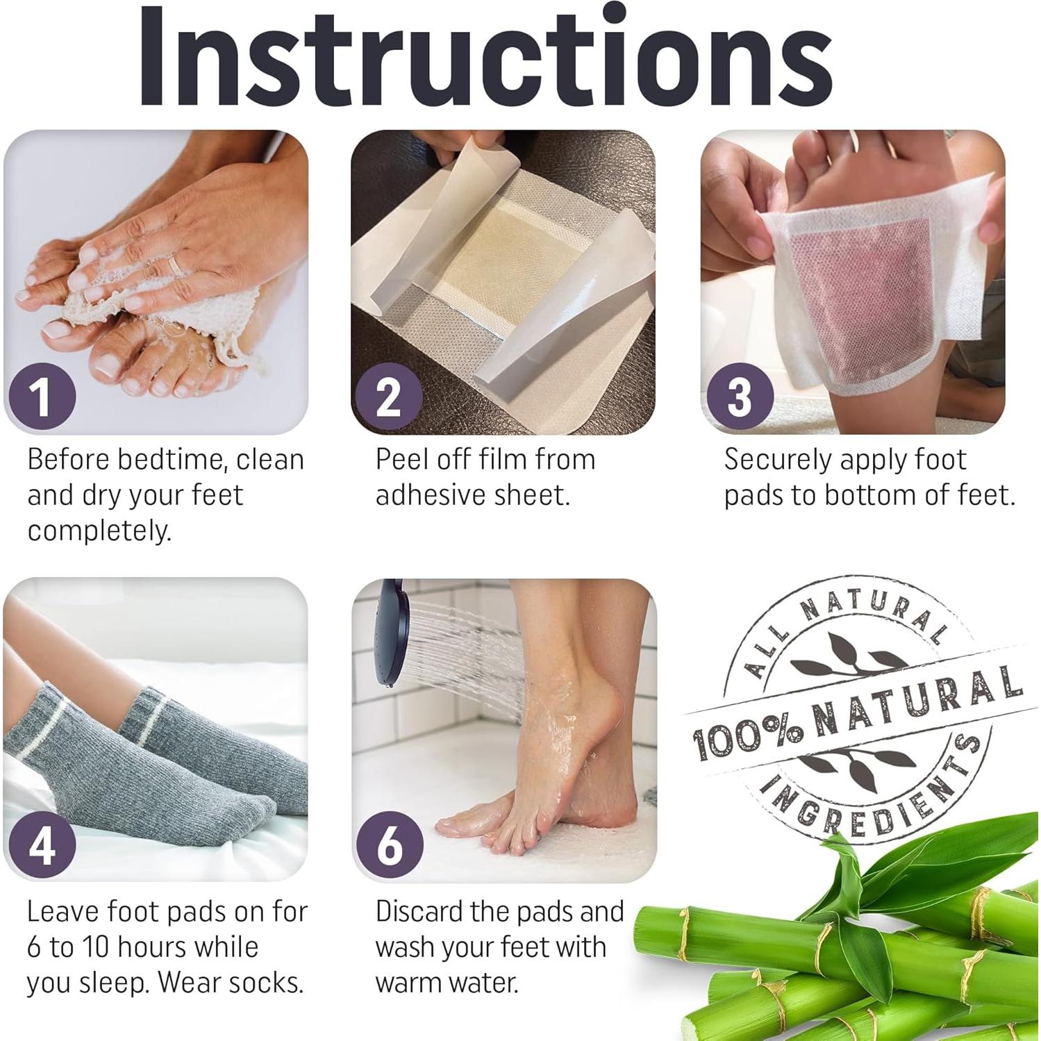 Almohadillas para Pies Prescia con Vinagre de Bambú - 20 Unidades