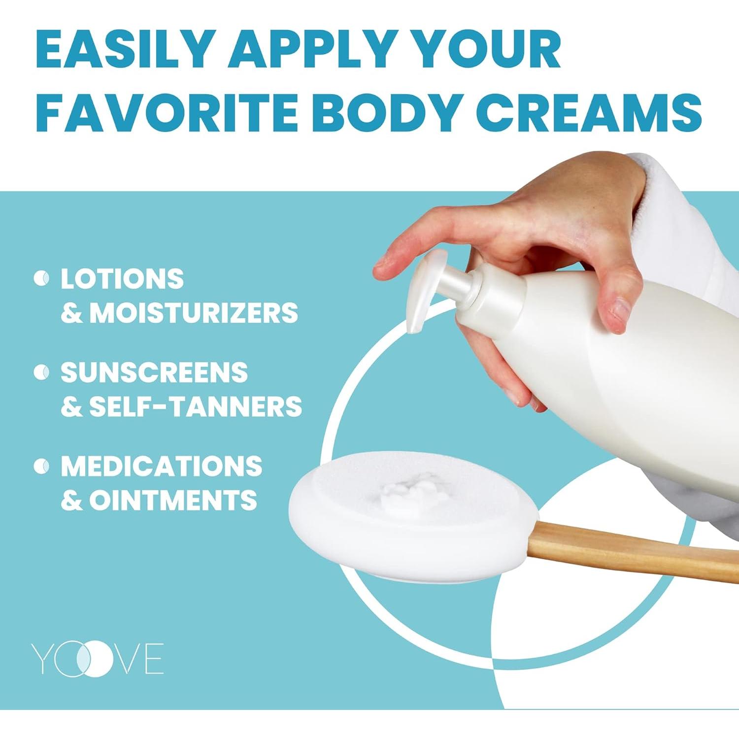 Aplicador de Loción Yoove para Espalda 43 cm | Almohadillas Suaves