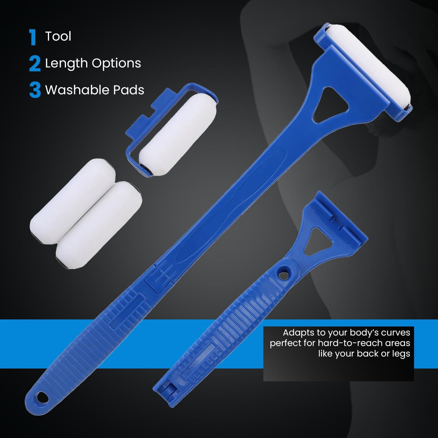 Aplicador de Loción Mango Largo Forever Gem - Almohadilla Lavable