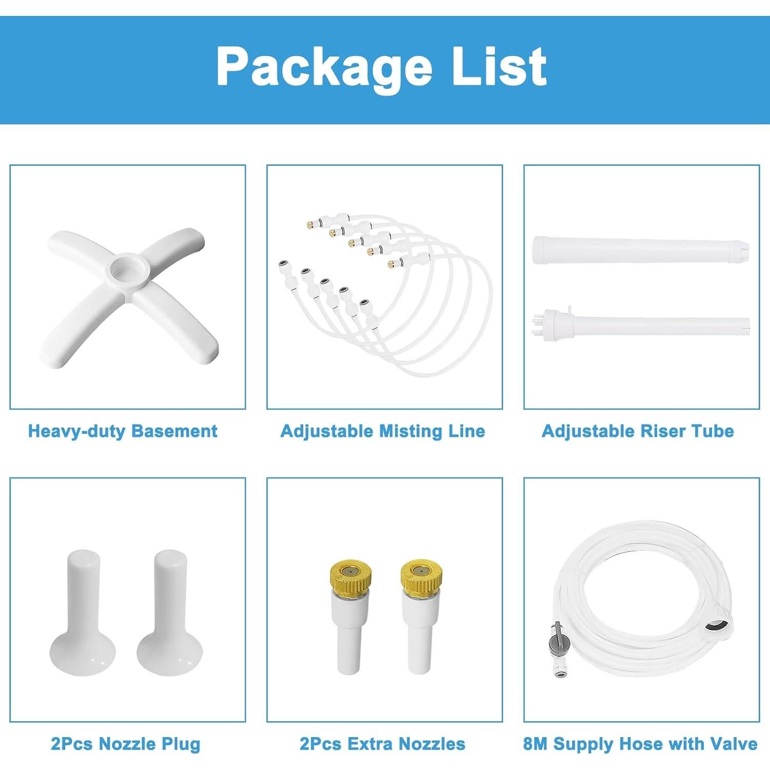 Mister de Patio Pocket Panda 114 cm con 5 Boquillas de Rocío