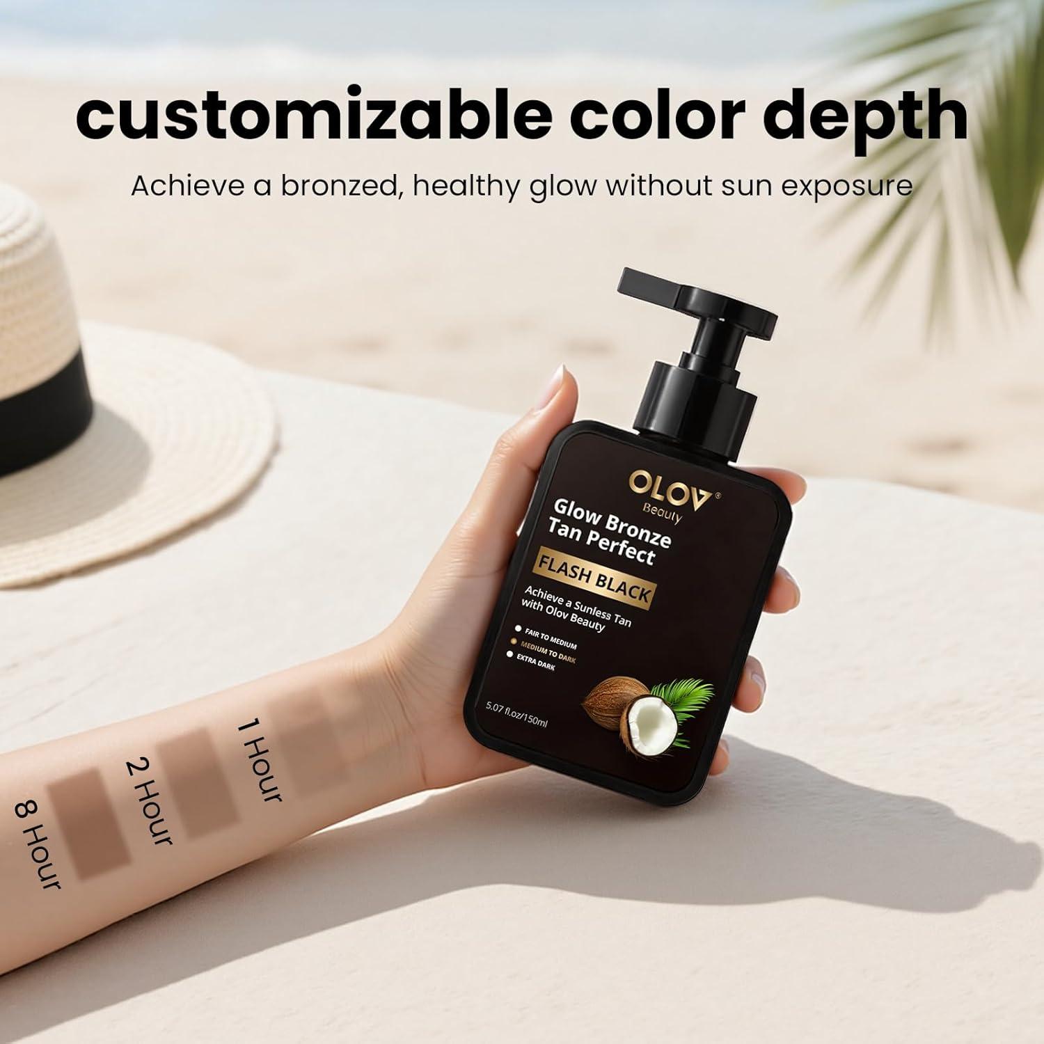 Loción Bronceadora OLOV Beauly Glow 150 ml - Hidratante Natural