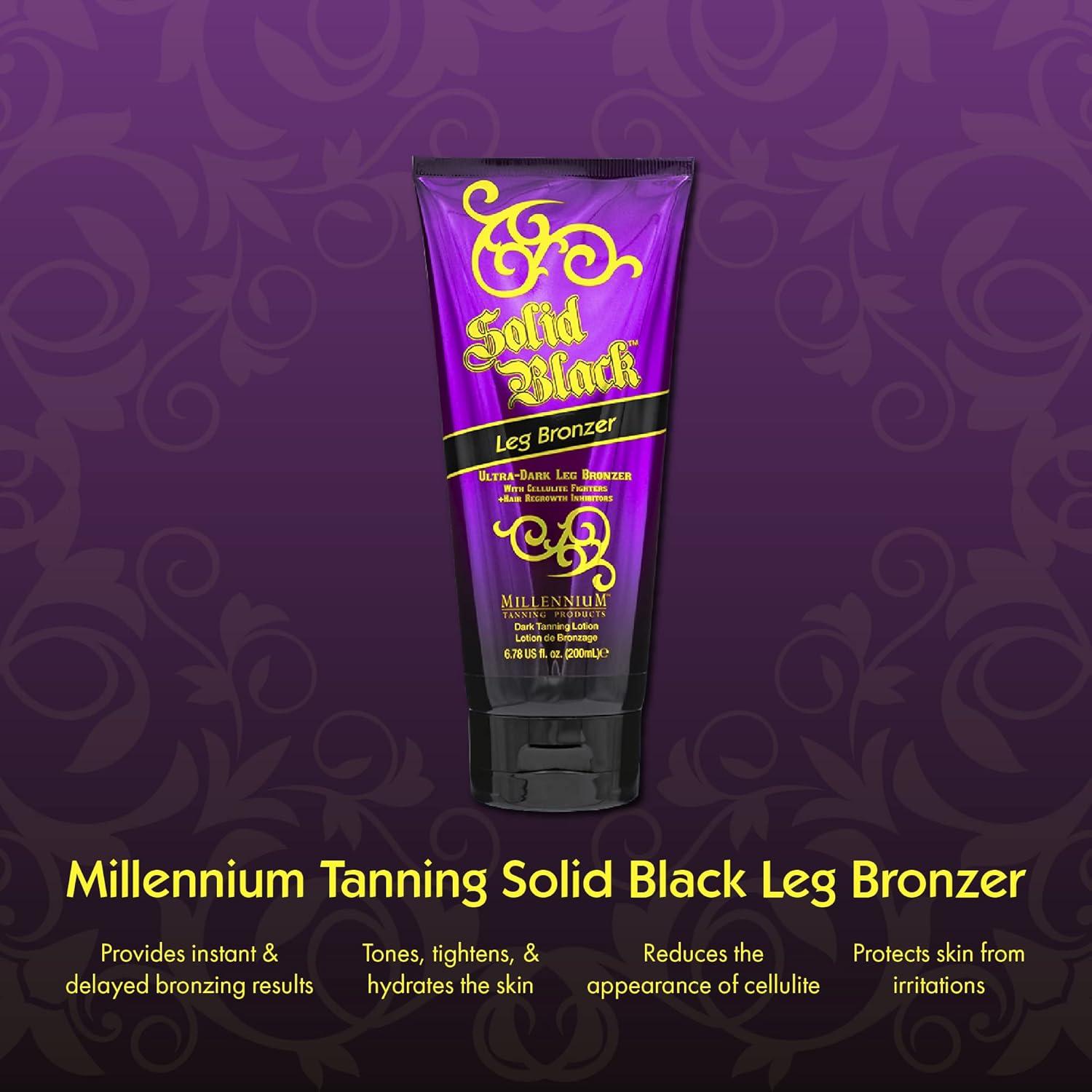 Bronceador de Piernas Sólido Negro Millennium Tanning 221 g