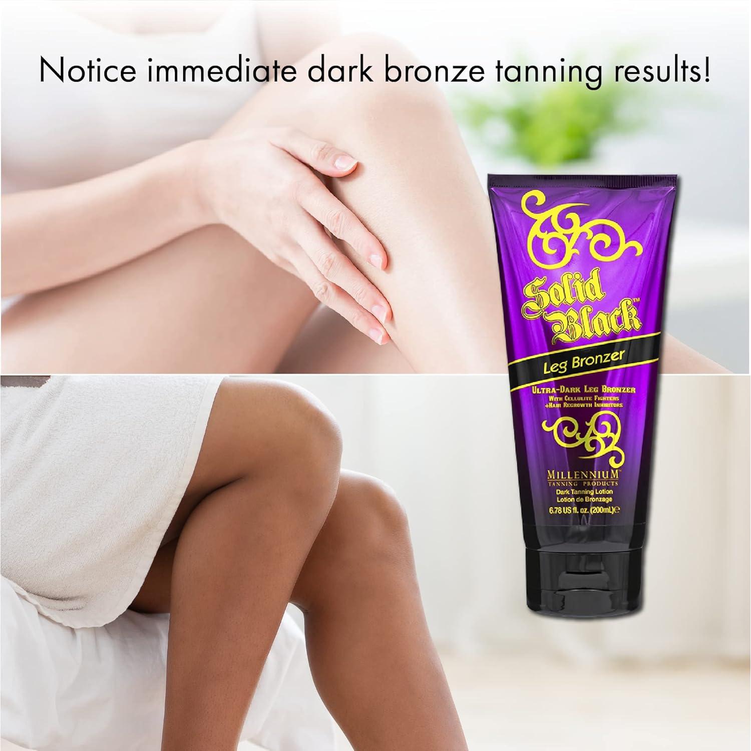 Bronceador de Piernas Sólido Negro Millennium Tanning 221 g