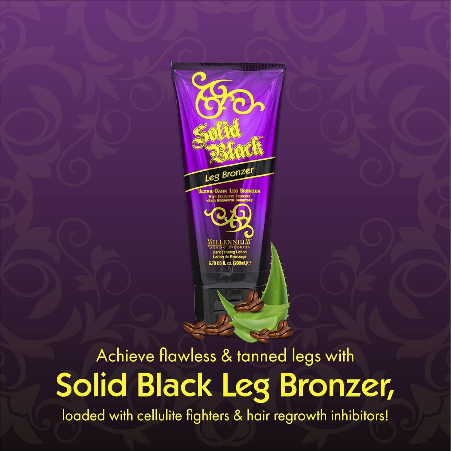 Bronceador de Piernas Sólido Negro Millennium Tanning 221 g