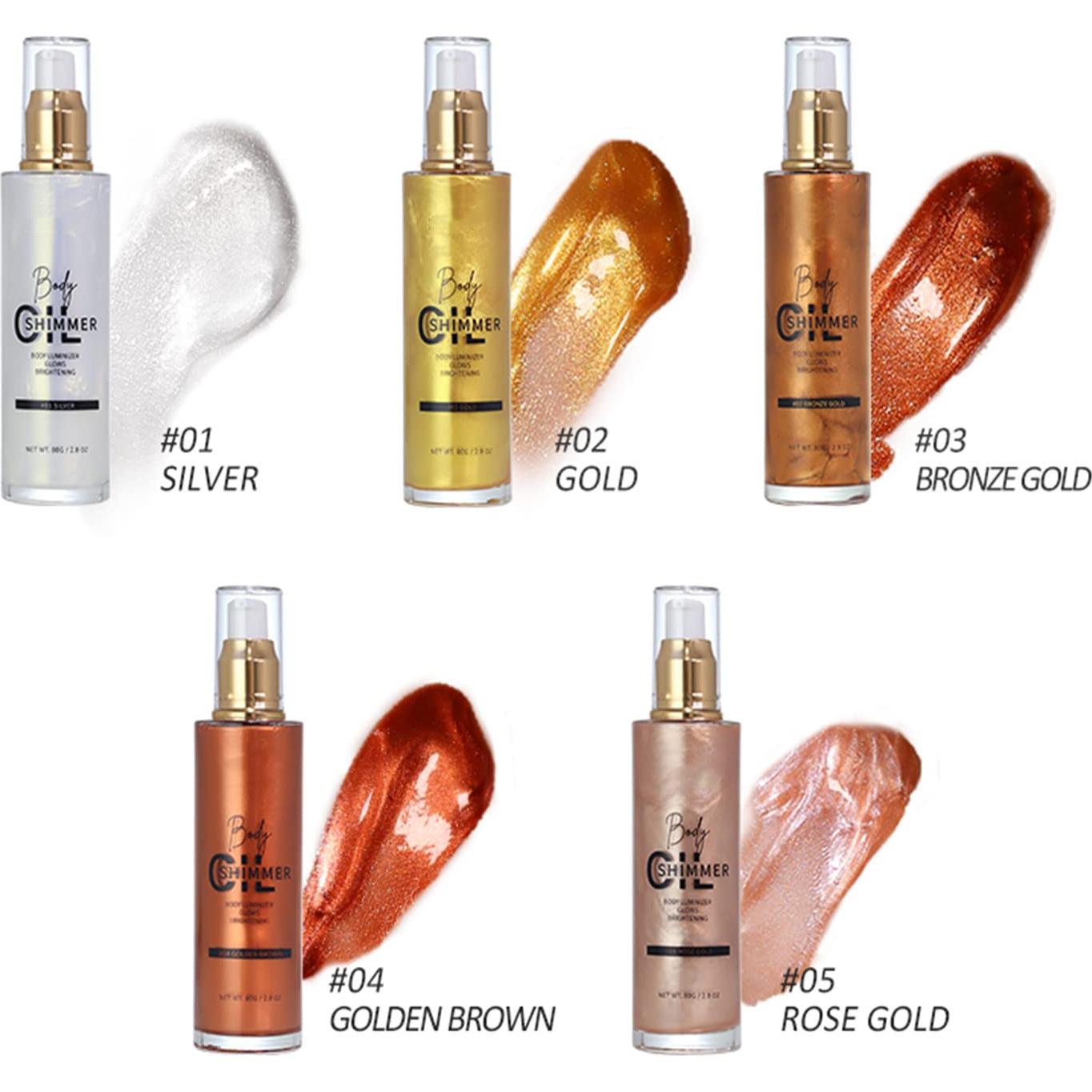 Iluminador Corporal Líquido Melemando 80 ML Oro Bronce